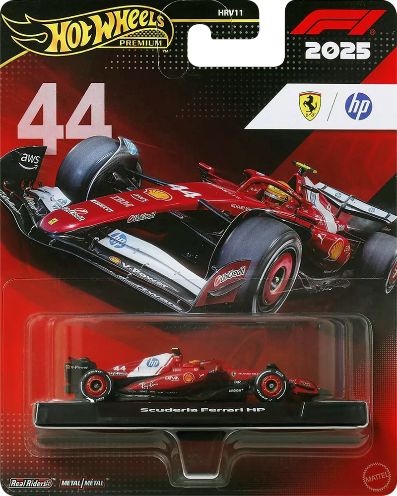 Hot Wheels Premium™ • Scuderia Ferrari HP 2025 • Lewis Hamilton Nº44 Hot Wheels Premium™ • Scuderia Ferrari HP 2025 • Lewis Hamilton Nº44