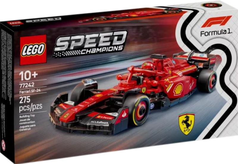 LEGO® SPEED CHAMPIONS • Ferrari SF-24 • Réf. 77242 • 275 pièces LEGO® SPEED CHAMPIONS • Ferrari SF-24 • Réf. 77242 • 275 pièces