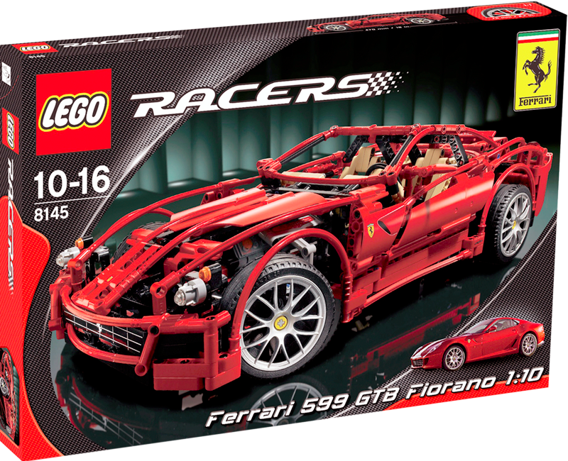 Visuel boite Lego Racers Ferrari 599 GTB Fiorano
